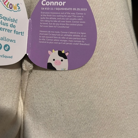 Connor the cow with flower squishmallow NWT - Picture 2 of 5